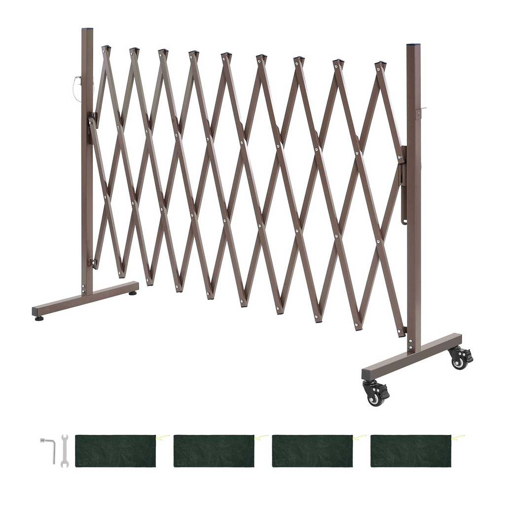 Barricada extensible de 3 m barrera de seguridad | VEVOR