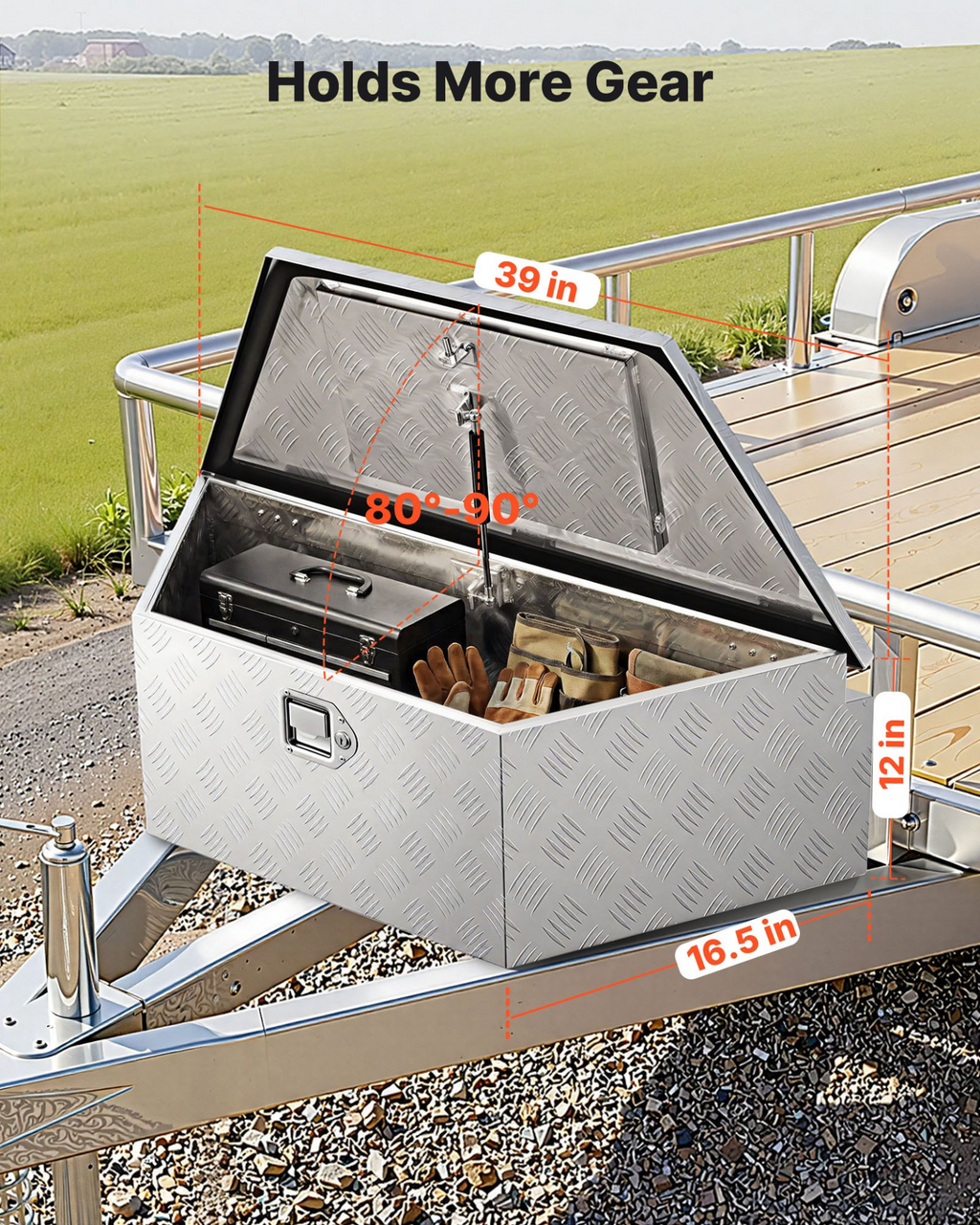 Caja de herramientas para enganche de remolque TCGJX39165 | VEVOR