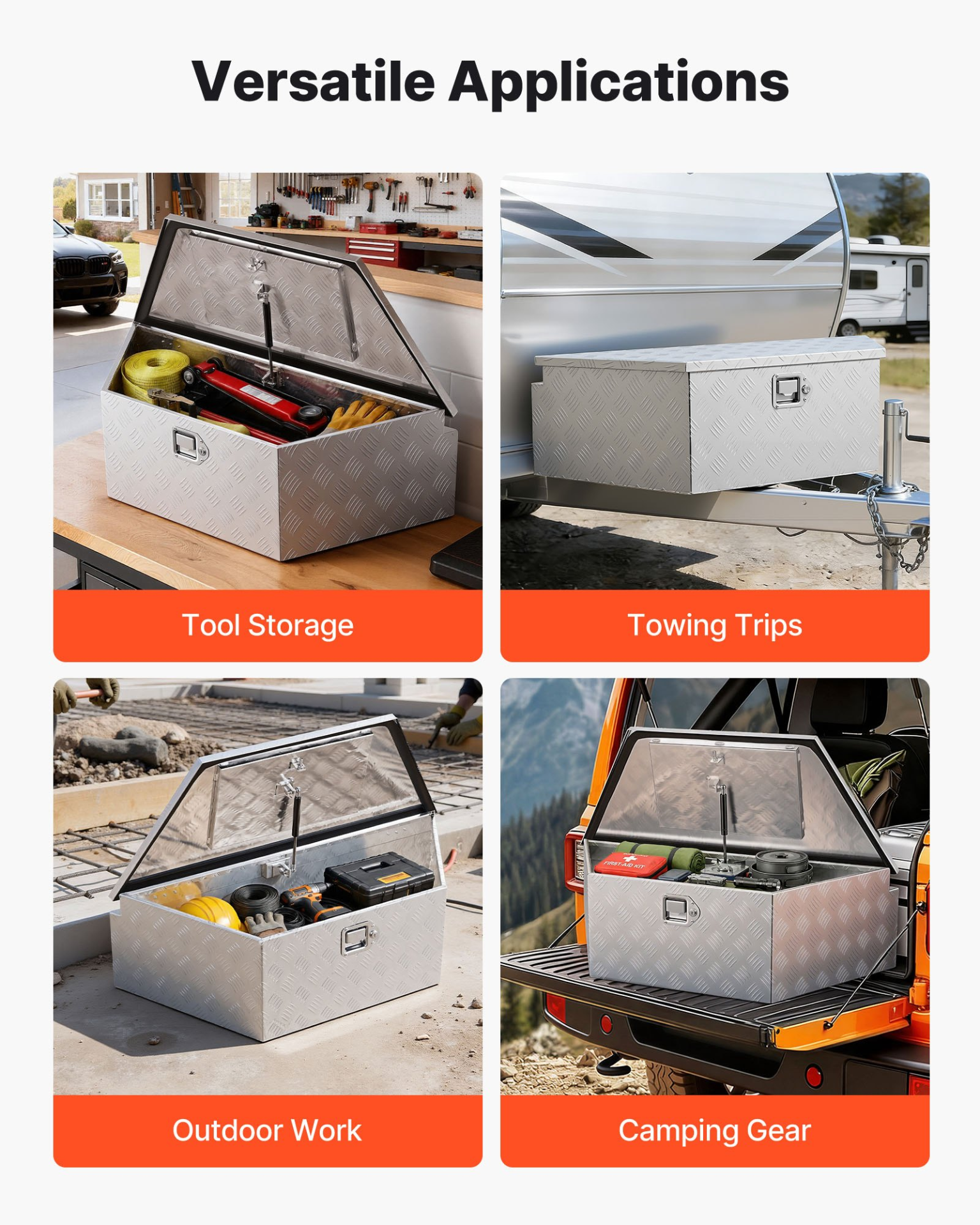 Caja de herramientas para enganche de remolque TCGJX39165 | VEVOR