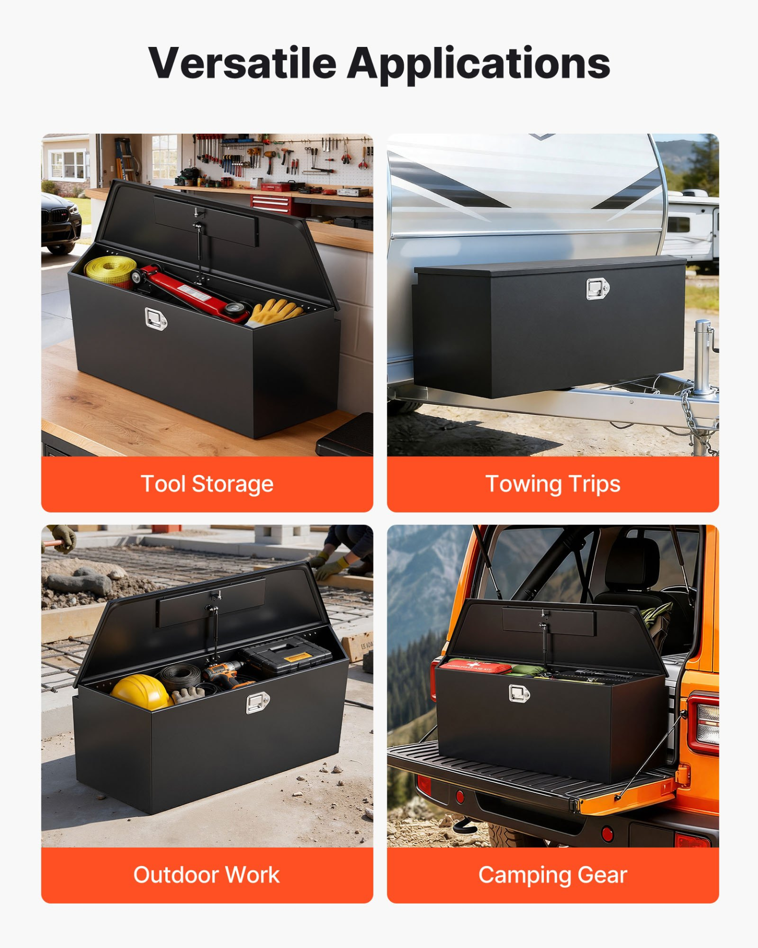Caja de herramientas para enganche de remolque TCGJX49151 | VEVOR