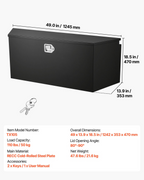 Caja de herramientas para enganche de remolque TCGJX49151 | VEVOR