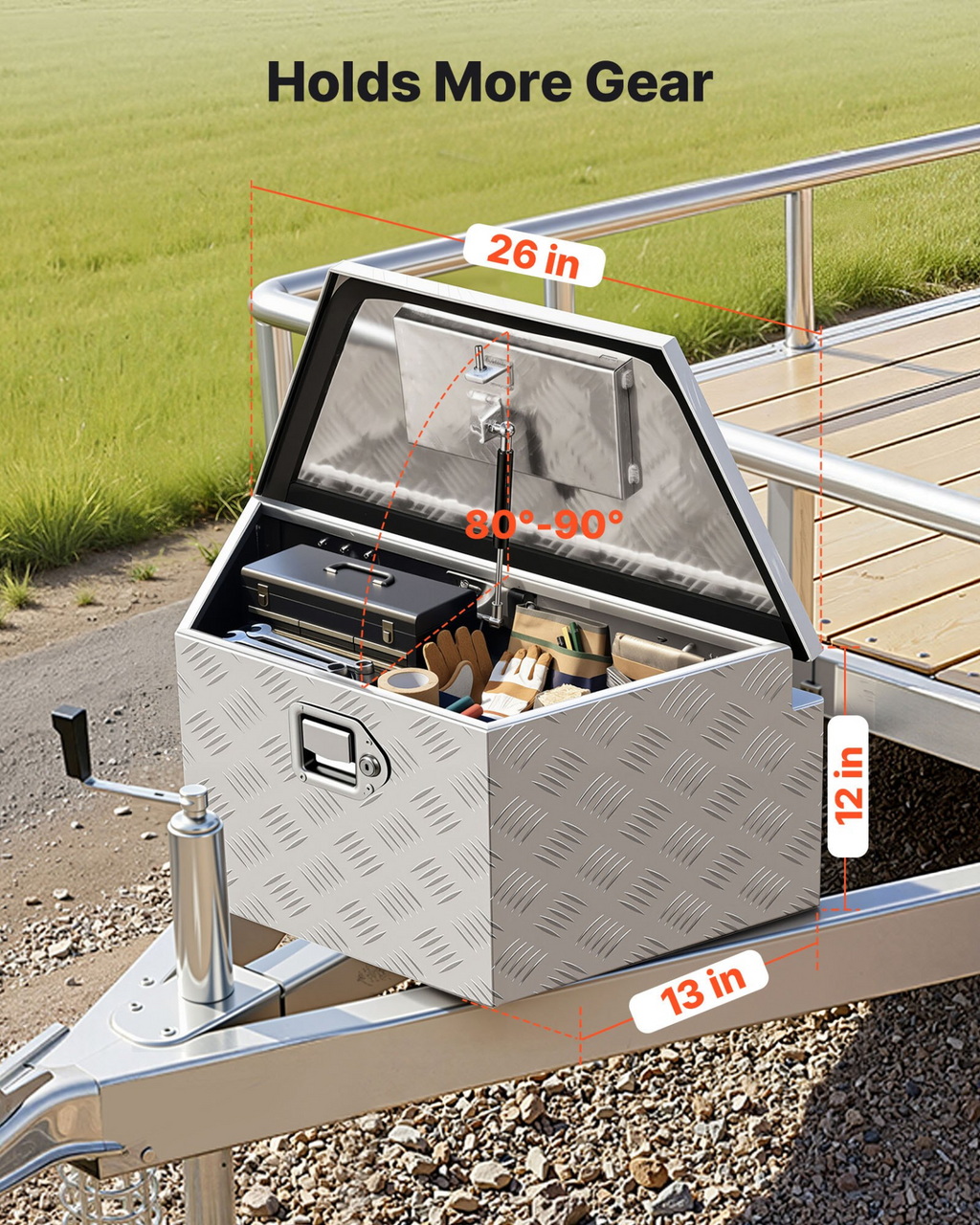 Caja de herramientas para enganche de remolque | VEVOR