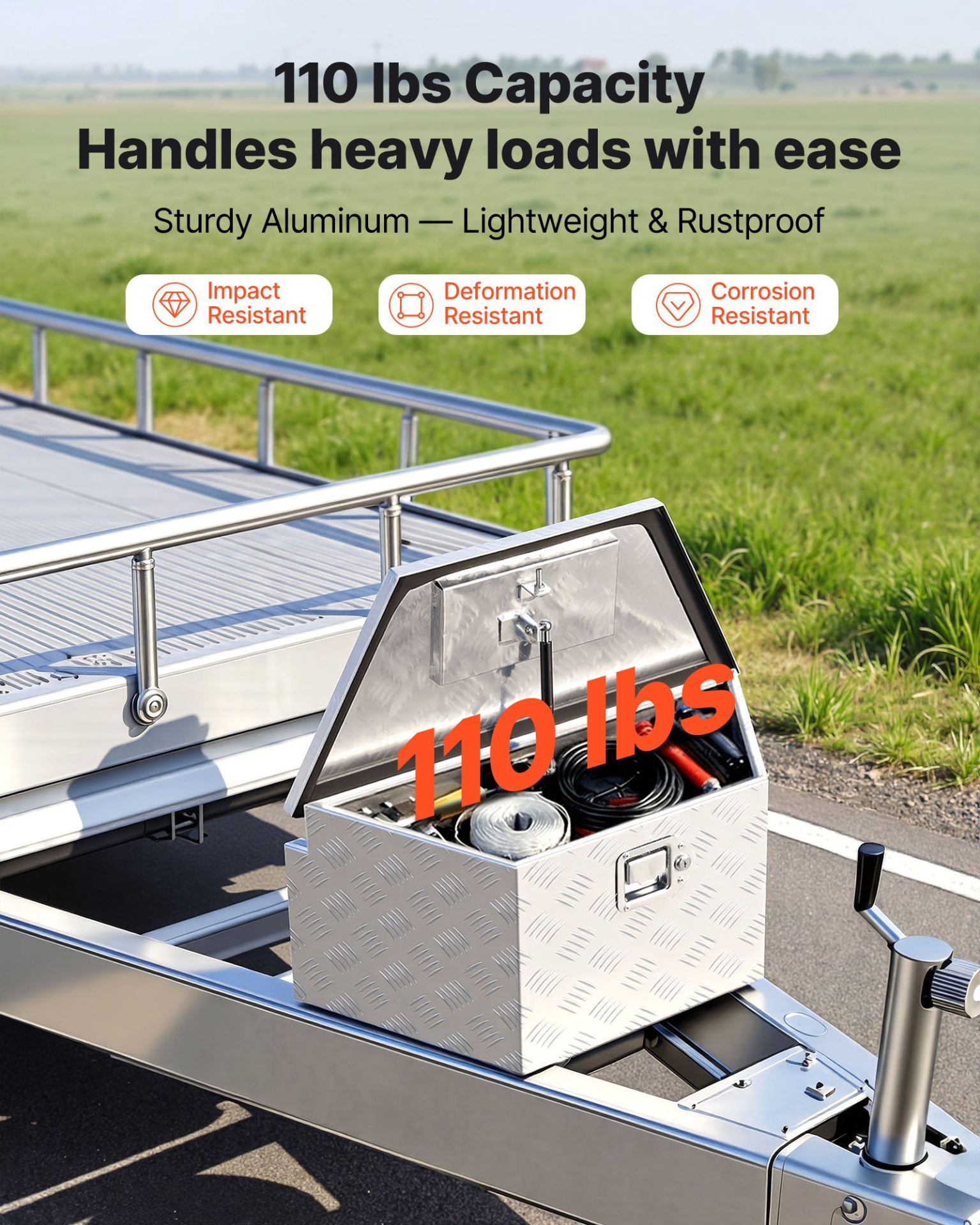 Caja de herramientas para enganche de remolque | VEVOR