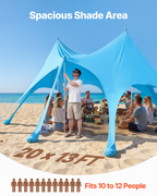 Miniatura del producto Tienda de playa con protección | VEVOR