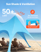 Miniatura del producto Tienda de playa con protección | VEVOR