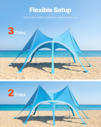 Miniatura del producto Tienda de playa con protección | VEVOR