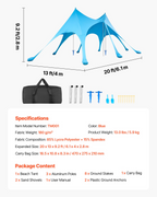 Miniatura del producto Tienda de playa con protección | VEVOR