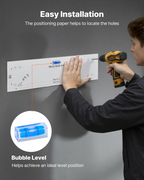 Estantería de pared para garaje de 2 niveles y alta | VEVOR