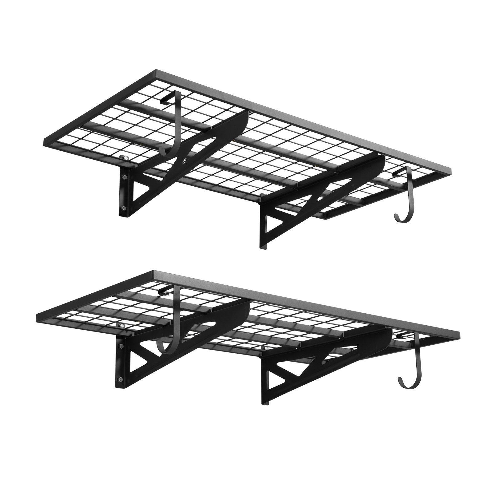 Estantería de pared para garaje de 2 niveles y alta | VEVOR