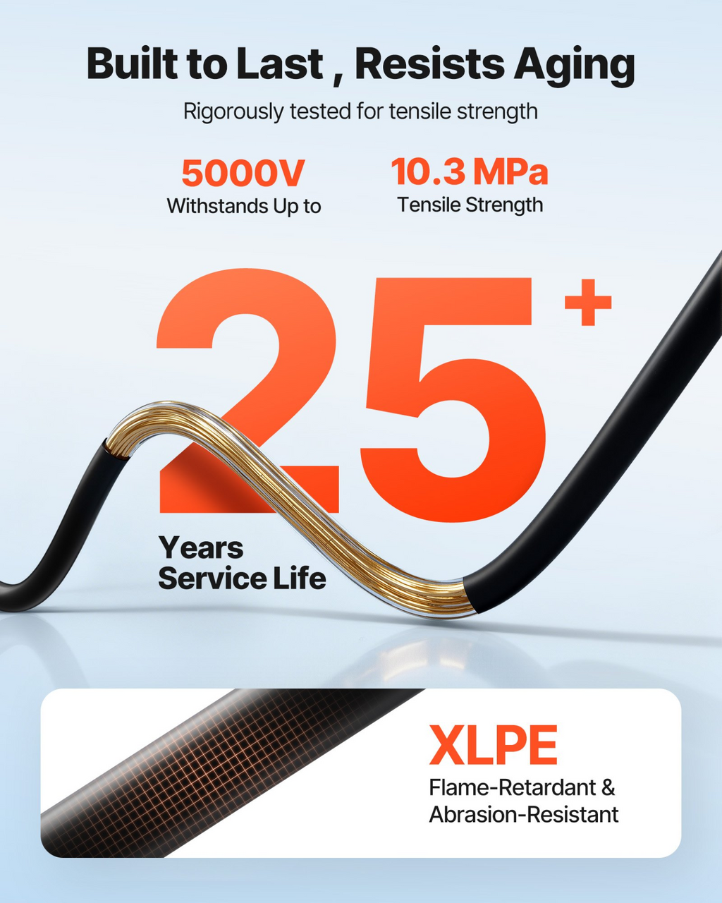 Cable para paneles solares, kit | VEVOR