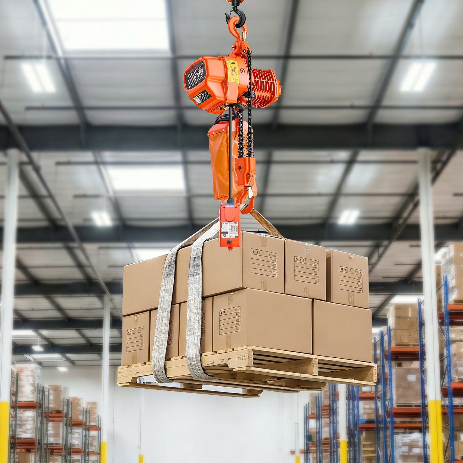 Polipasto eléctrico de cadena de 2200 lbs GDSDDHLHLJ | VEVOR