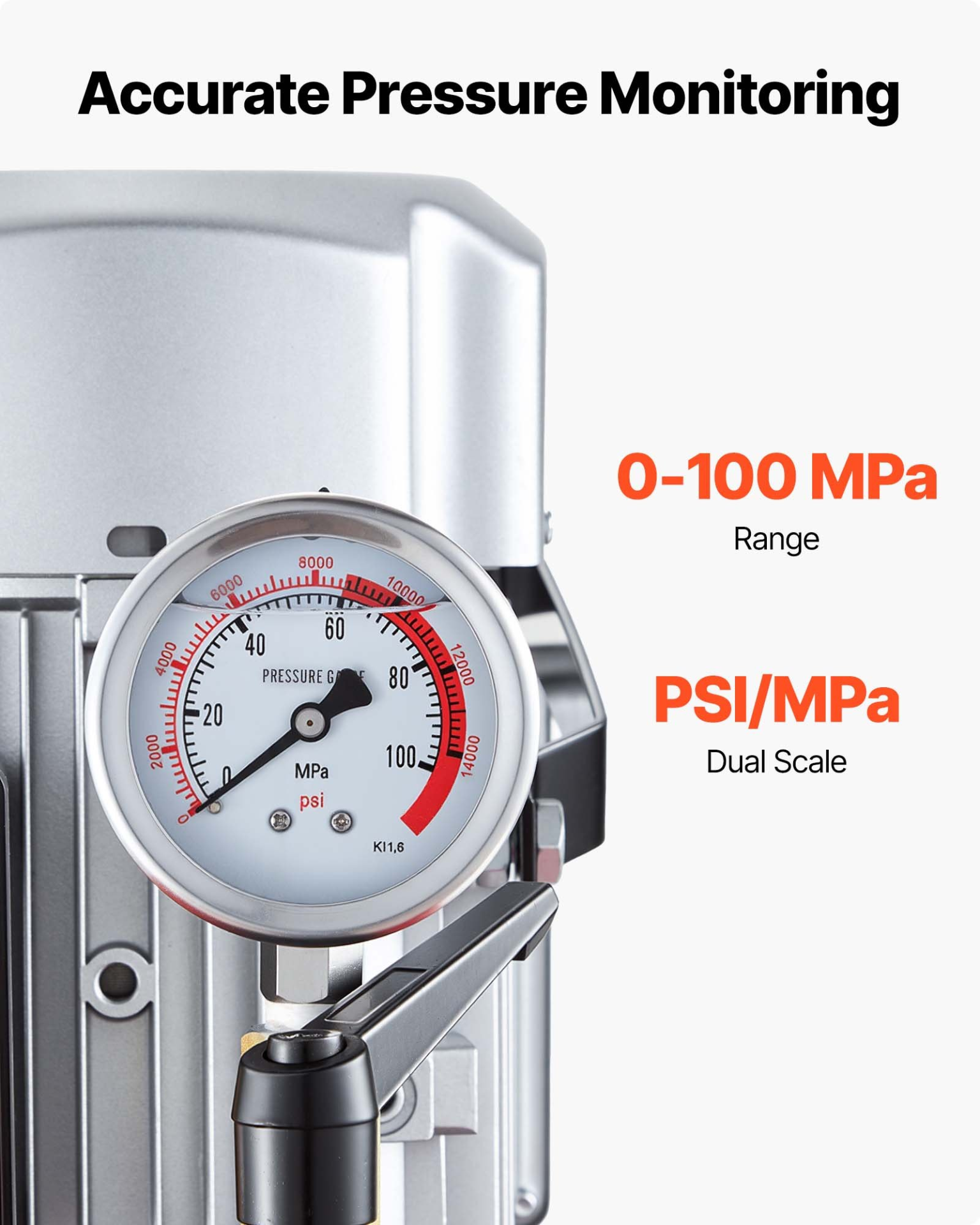 Bomba hidráulica eléctrica, 750 W, 10 000 PSI | VEVOR