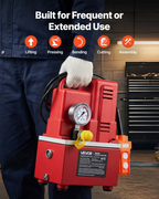 Bomba hidráulica eléctrica, 750 W, 10 000 PSI, 120 V | VEVOR