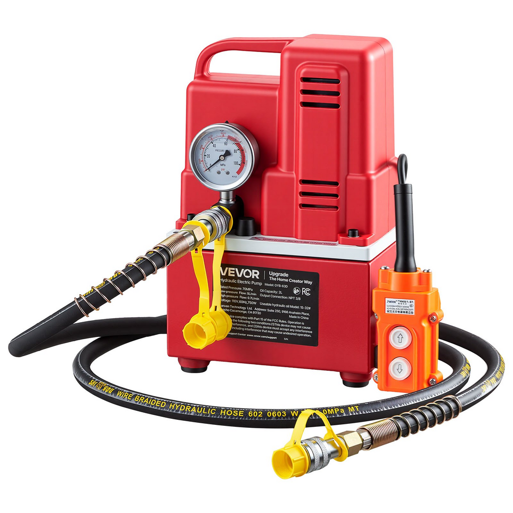 Bomba hidráulica eléctrica, 750 W, 10 000 PSI, 120 V | VEVOR