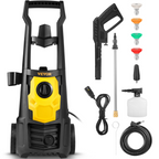 Hidrolavadora eléctrica, 2000 PSI, caudal máximo, 1,76 GPM | VEVOR