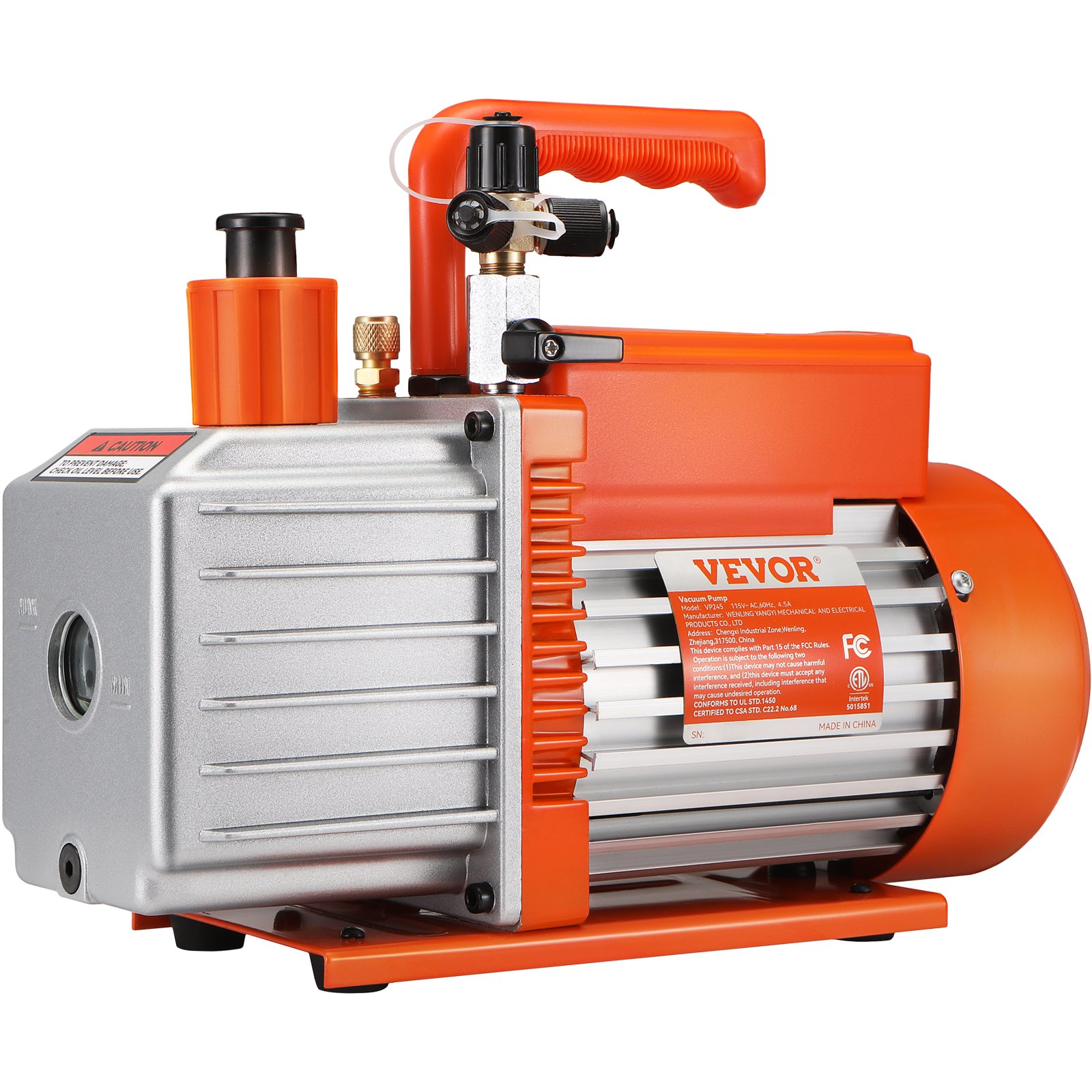 Bomba de vacío rotativa de paletas de 2 etapas de 1/2 HP