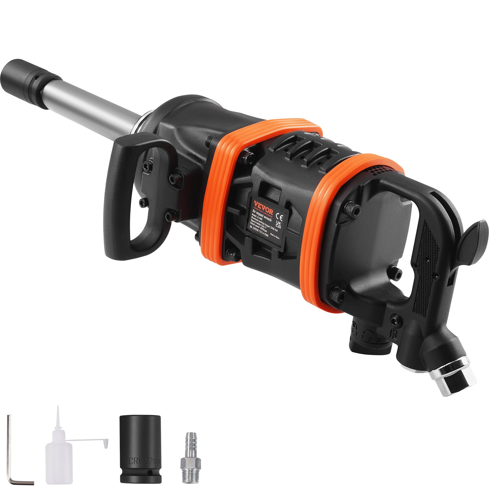 Llave de impacto neumática de 1 pulgada, hasta 5175 ft-lbs | VEVOR