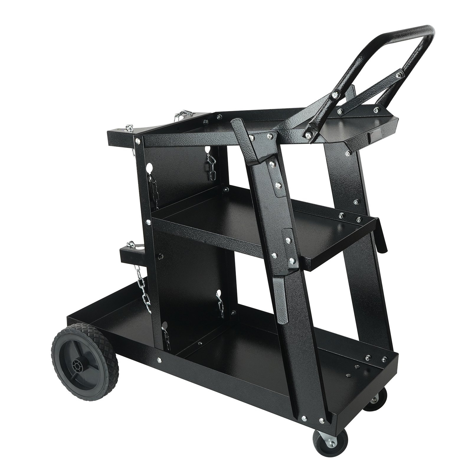 Carro de soldadura de 3 niveles, con capacidad de 181 kg | VEVOR
