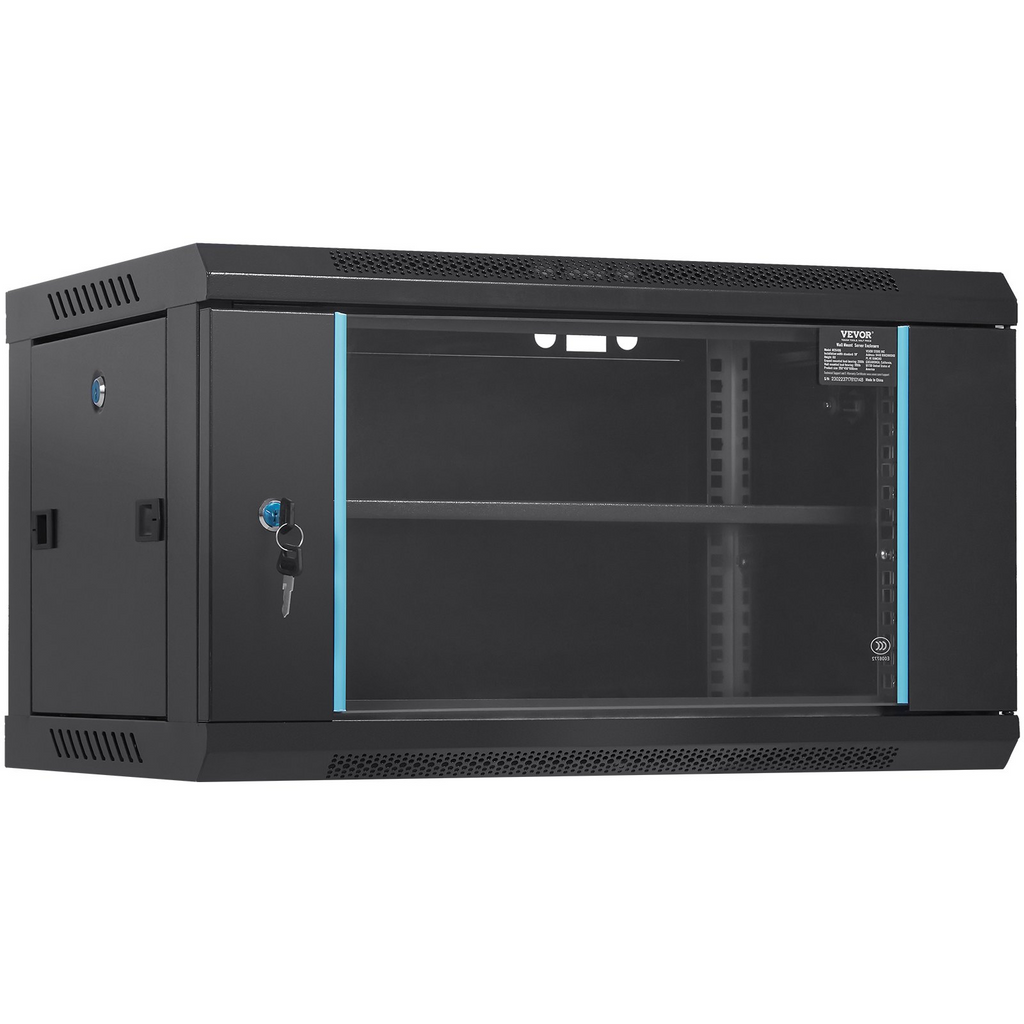 Gabinete para servidor de red 6U para montaje en pared | VEVOR