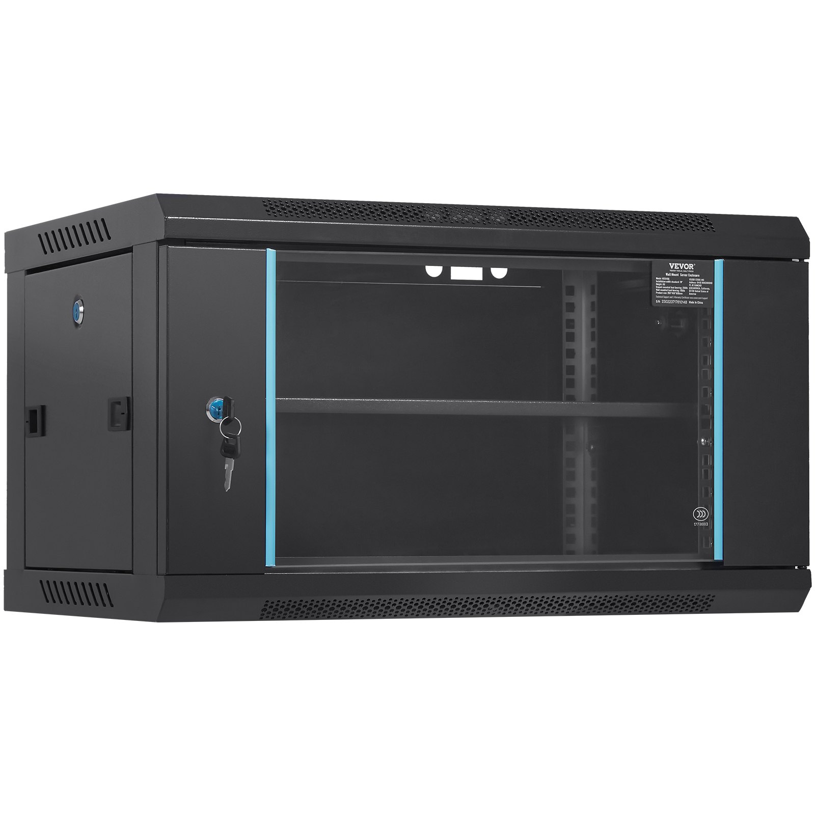 Gabinete para servidor de red 6U para montaje en pared | VEVOR