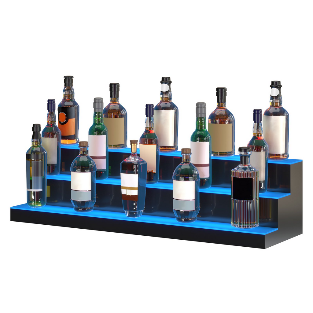 Expositor de botellas de licor con iluminación LED, 101,6 cm | VEVOR