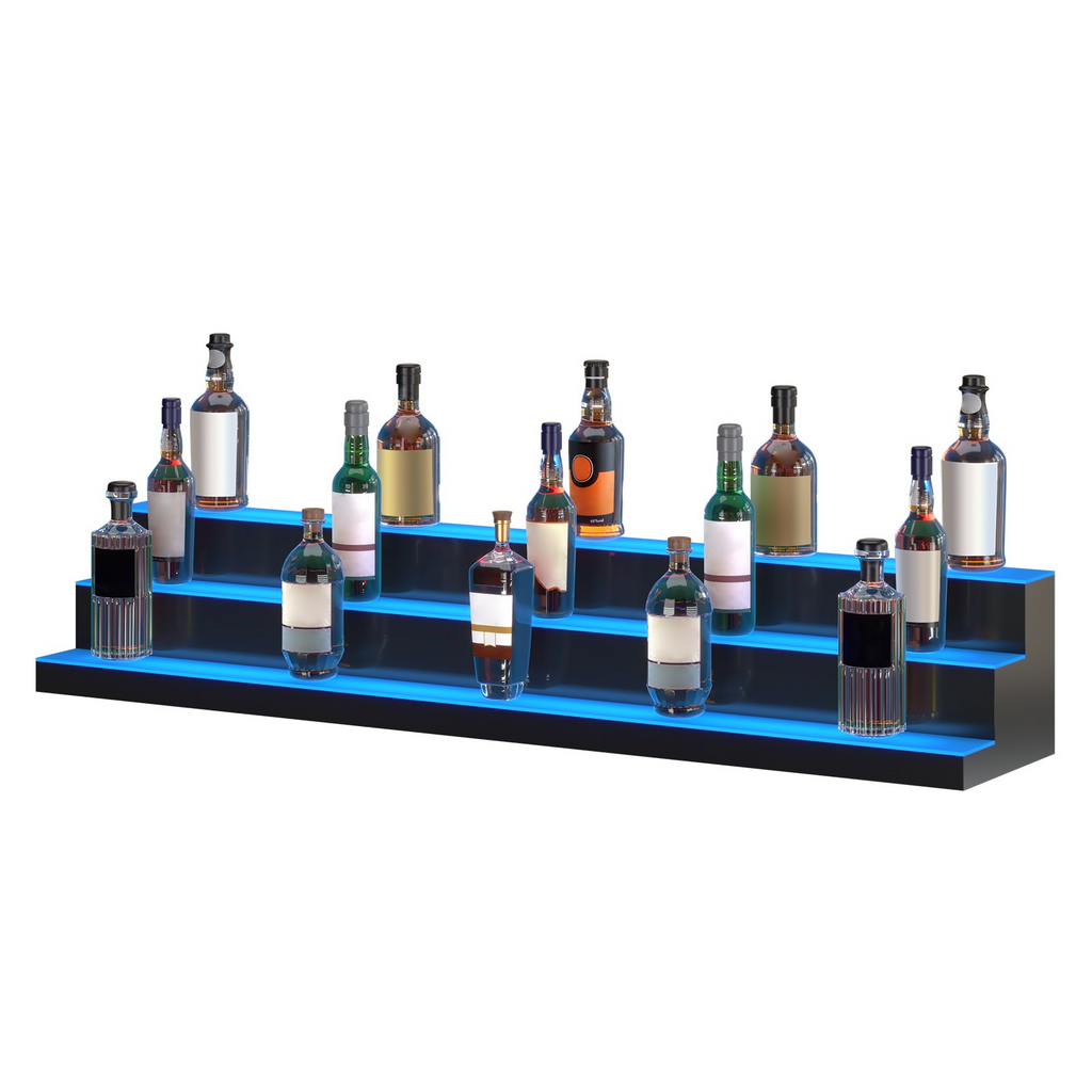 Expositor de botellas de licor con iluminación LED, 152 cm | VEVOR