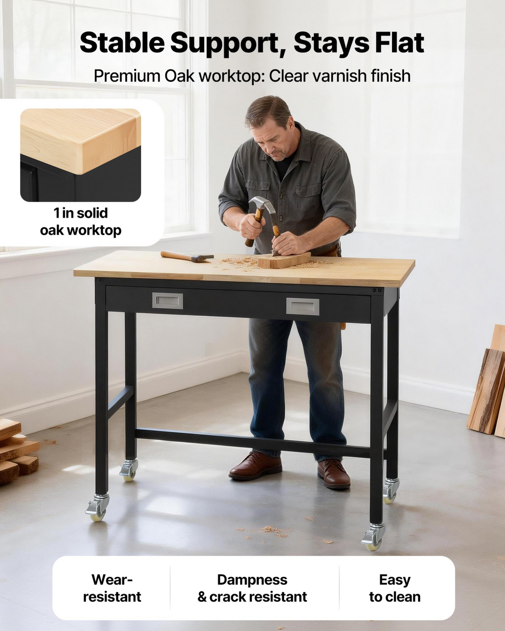 Banco de trabajo de 122 cm (48 pulgadas) | VEVOR