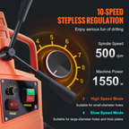Taladro magnético, motor de 1550 W, 2 pulgadas | VEVOR