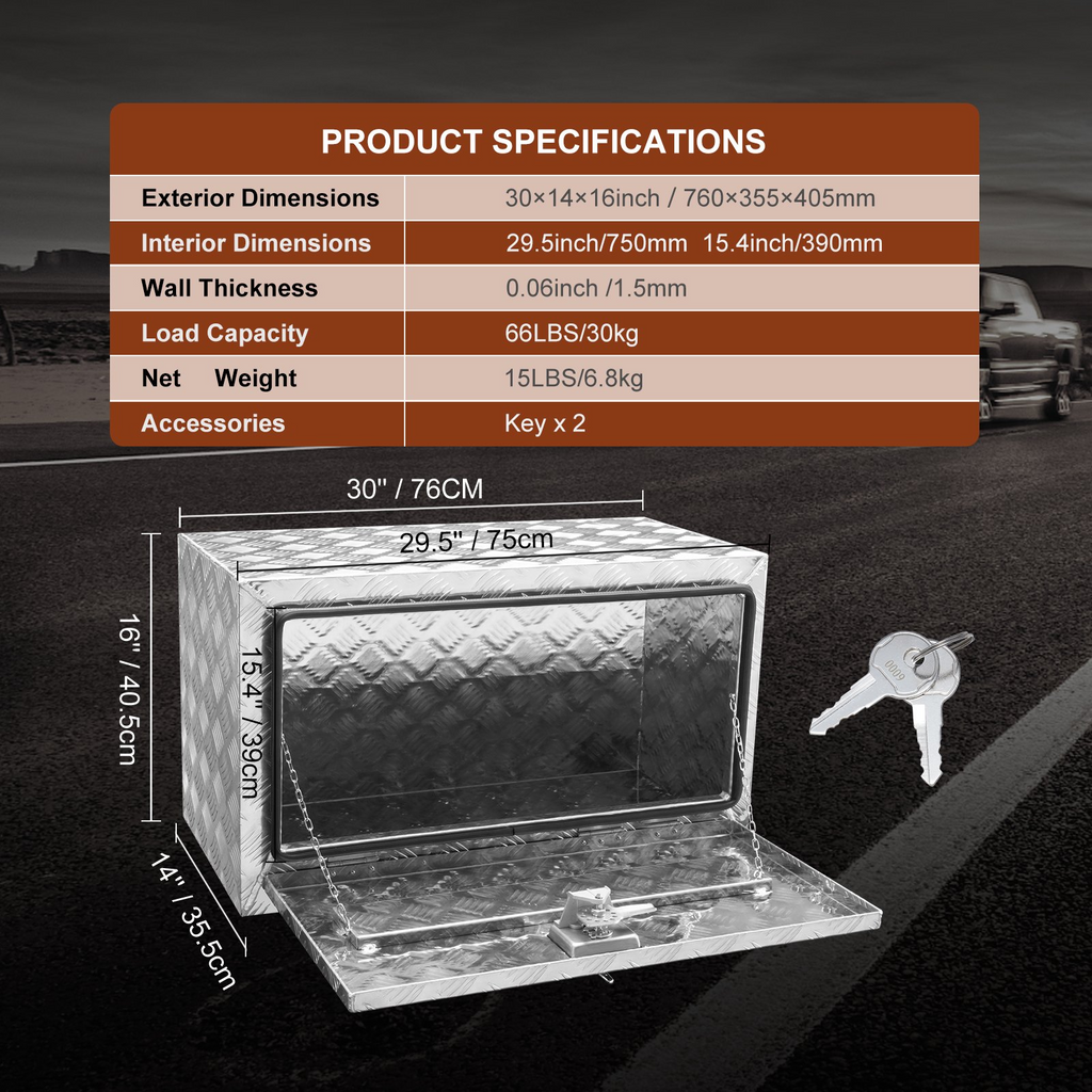 Caja de herramientas para debajo de la carrocería CDK301416I | VEVOR