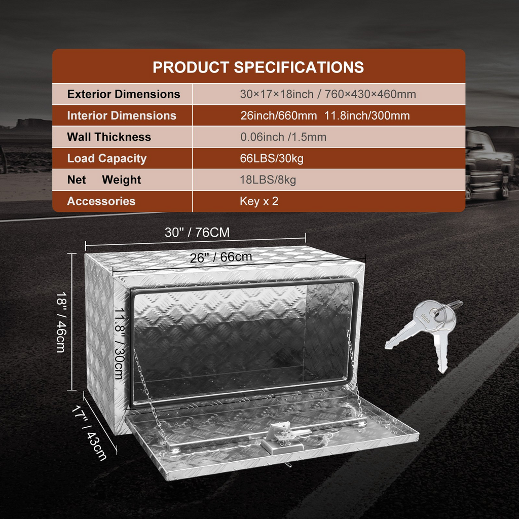 Caja de herramientas para debajo de la carrocería CDK301718I | VEVOR