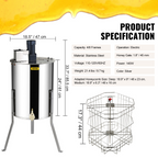 Extractor de miel eléctrico centrifugadora de miel de 4/8 | VEVOR