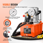 Bomba hidráulica eléctrica, 10 000 PSI, 750 W | VEVOR