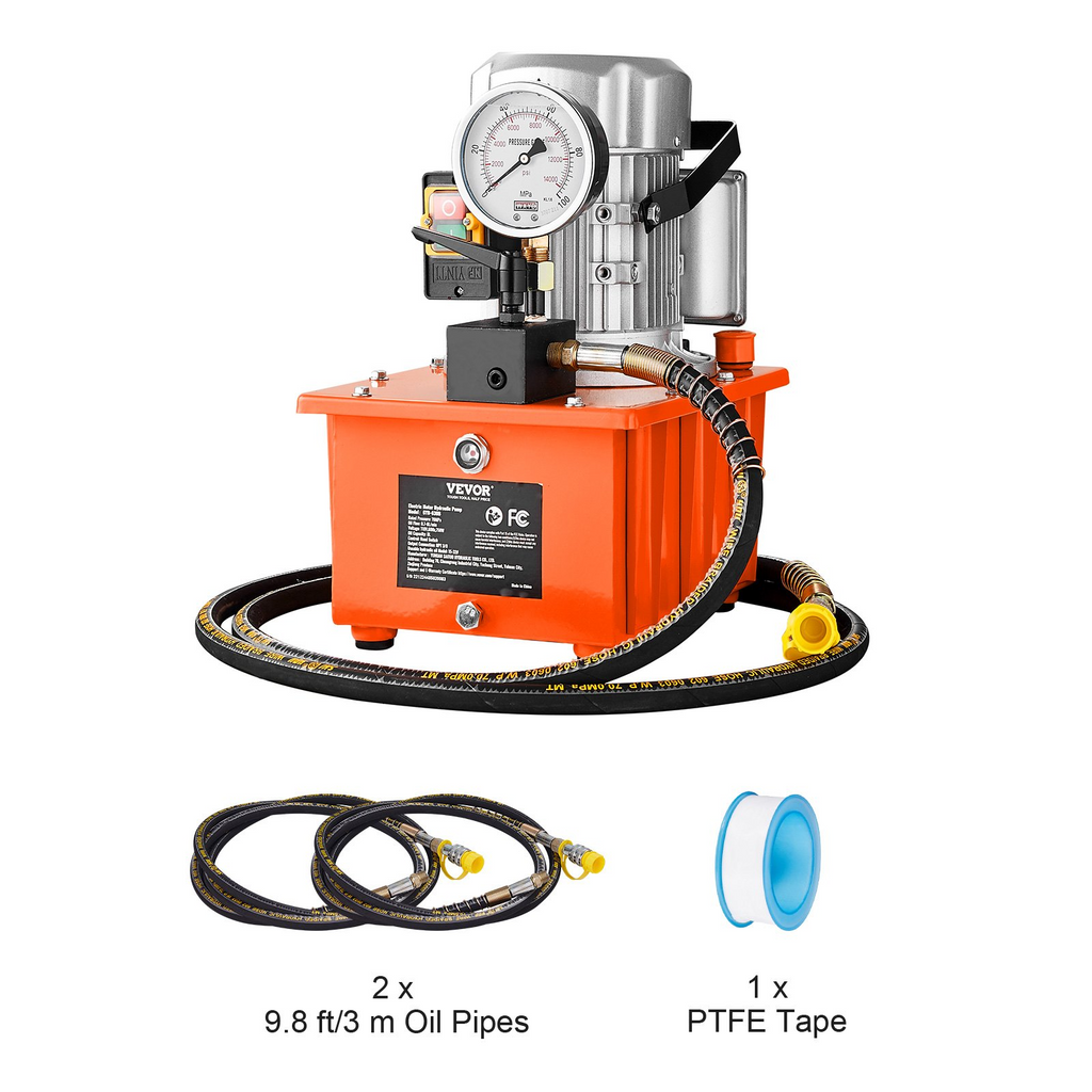 Bomba hidráulica eléctrica, 10 000 PSI, 750 W, 110 V | VEVOR