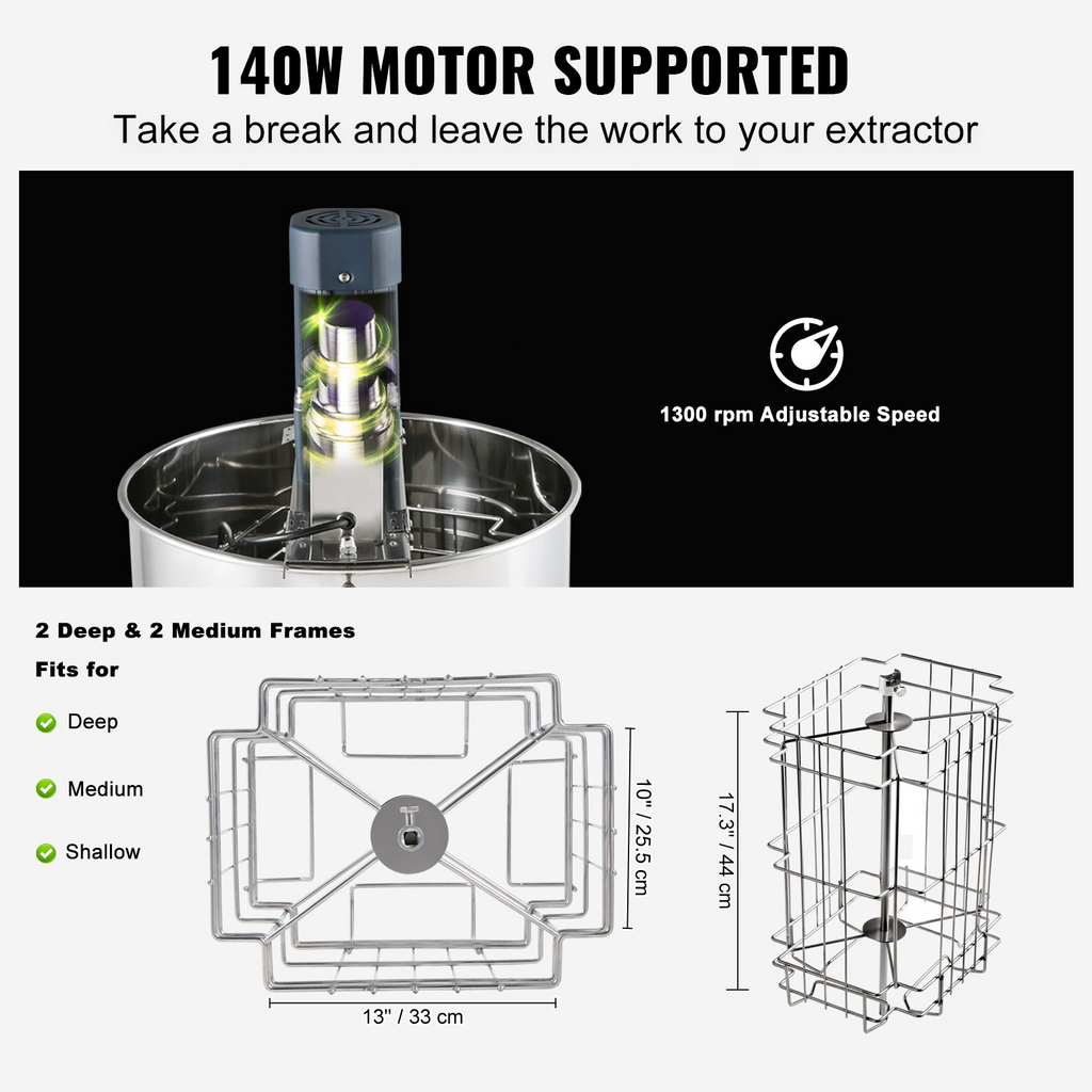 Extractor de miel eléctrico | VEVOR