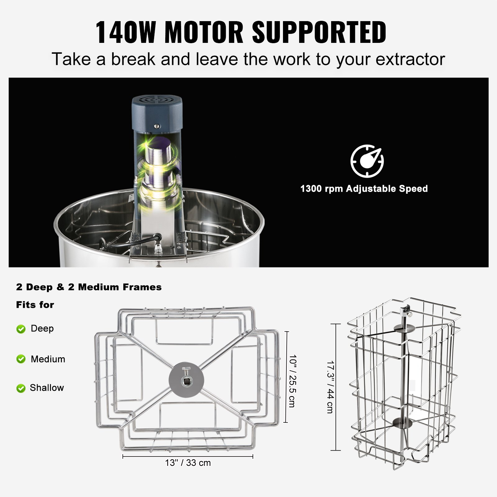 Extractor de miel eléctrico | VEVOR