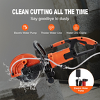 Sierra circular eléctrica para hormigón de 23 cm (9") | VEVOR