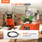 Bomba hidráulica eléctrica, 10 000 PSI, 750 W, 8 L | VEVOR