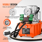 Bomba hidráulica eléctrica, 10 000 PSI, 750 W, 8 L | VEVOR