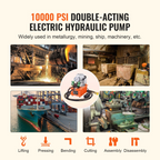 Bomba hidráulica eléctrica, 10 000 PSI, 750 W, 8 L | VEVOR