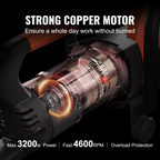 Sierra circular eléctrica para hormigón | VEVOR