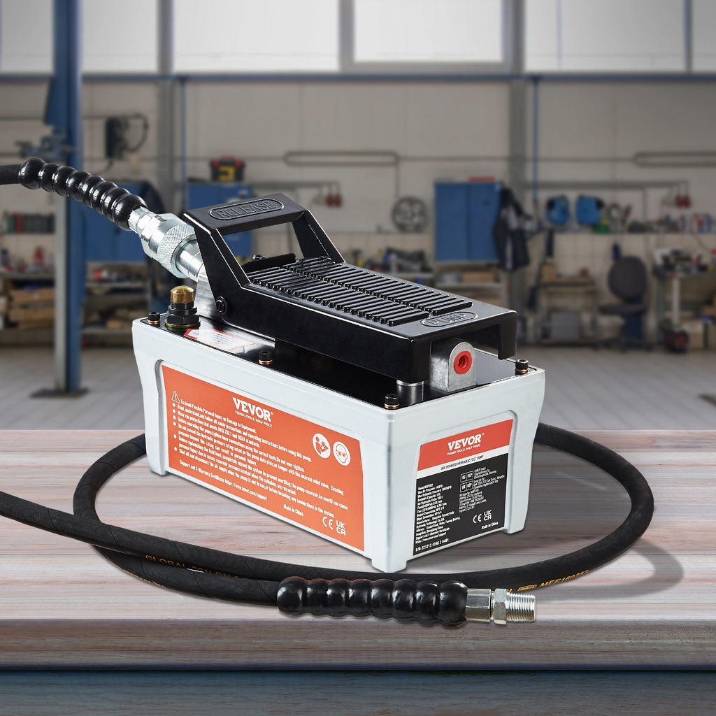 Bomba hidráulica neumática, 10 000 PSI, 2 galón | VEVOR