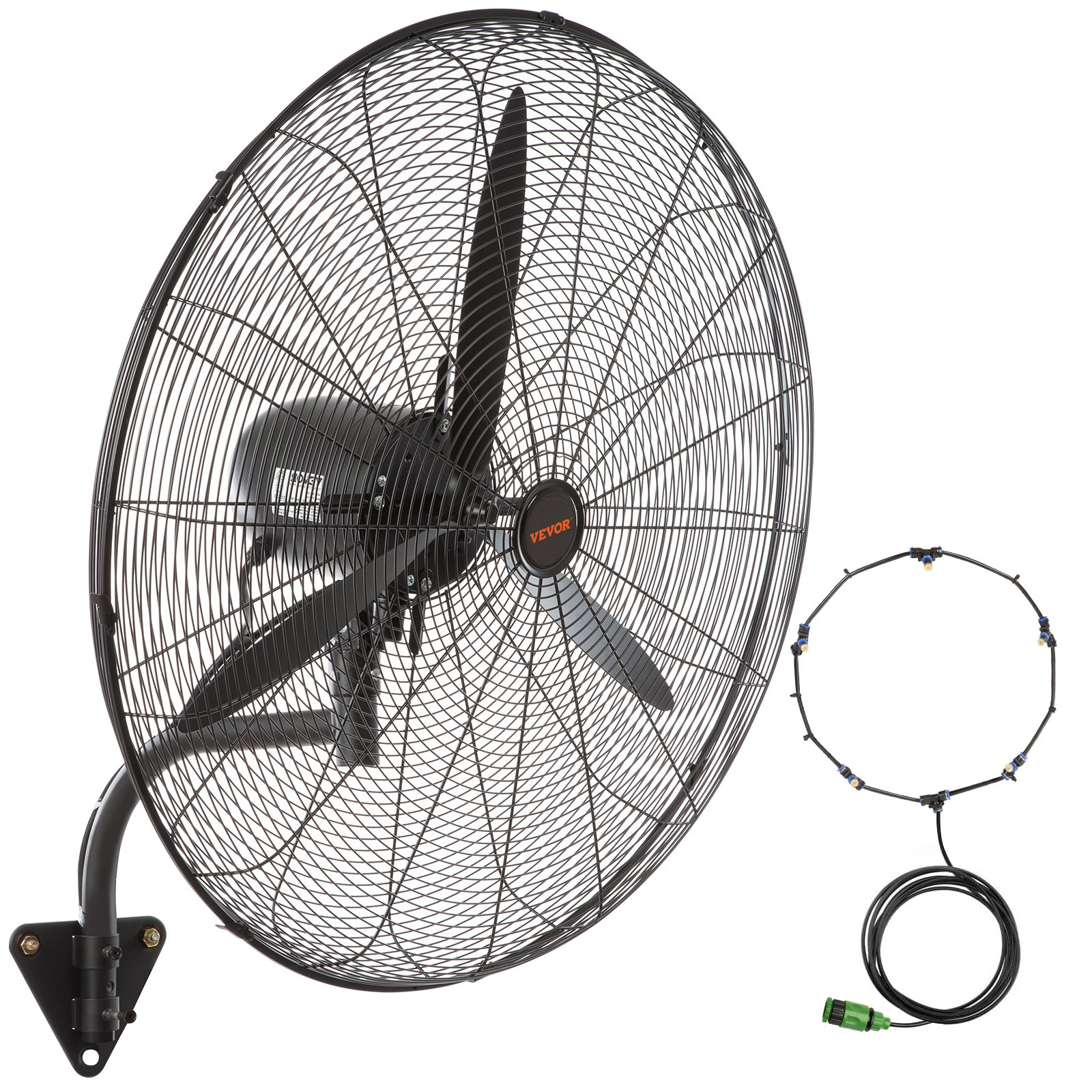 Ventilador de pared con nebulizador, 76 cm (30 pulgadas) | VEVOR
