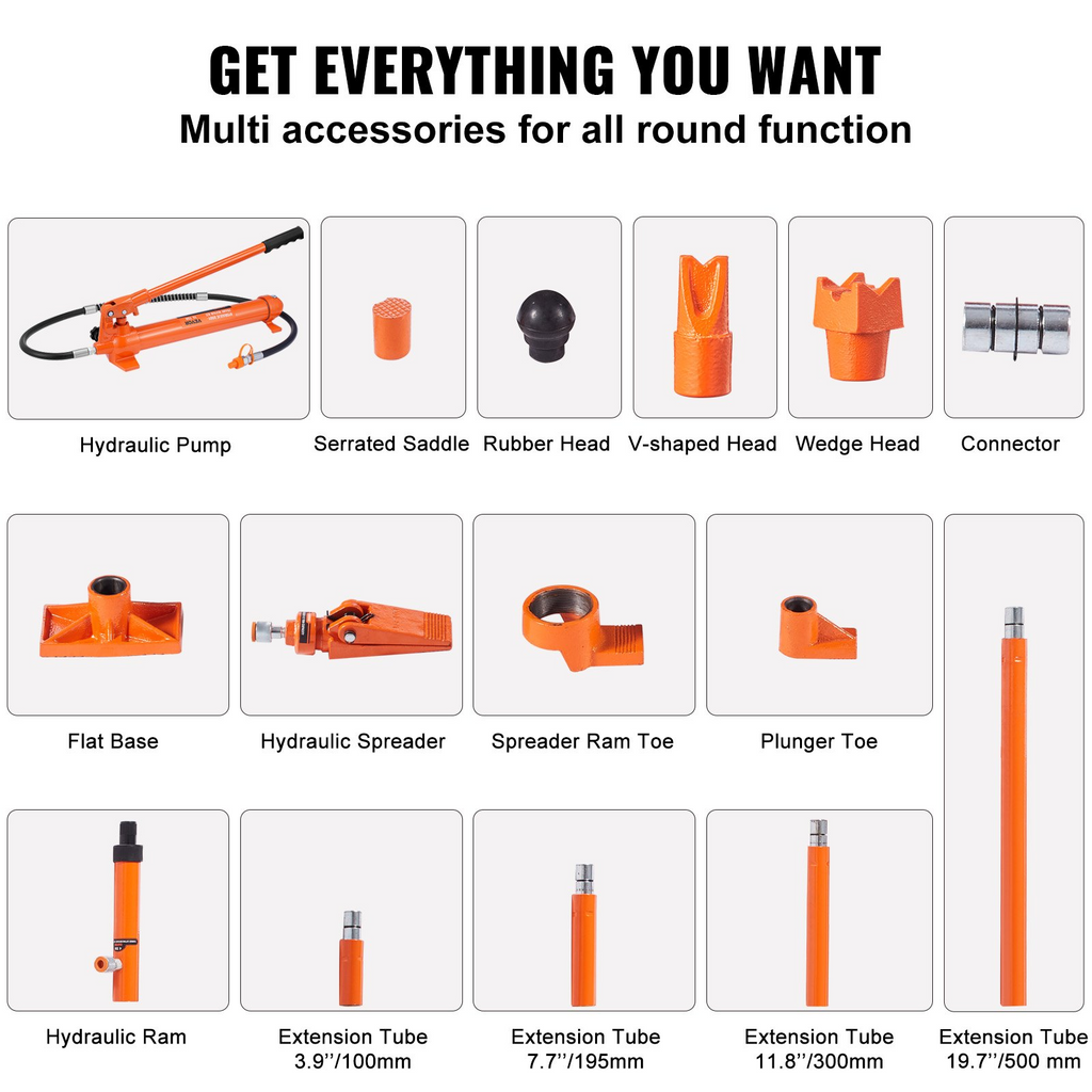 Kit de potencia portátil de 12 toneladas | VEVOR