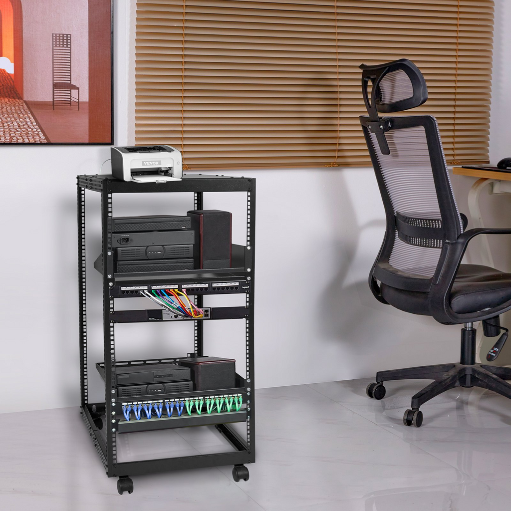 Rack para servidores 20U de estructura abierta | VEVOR