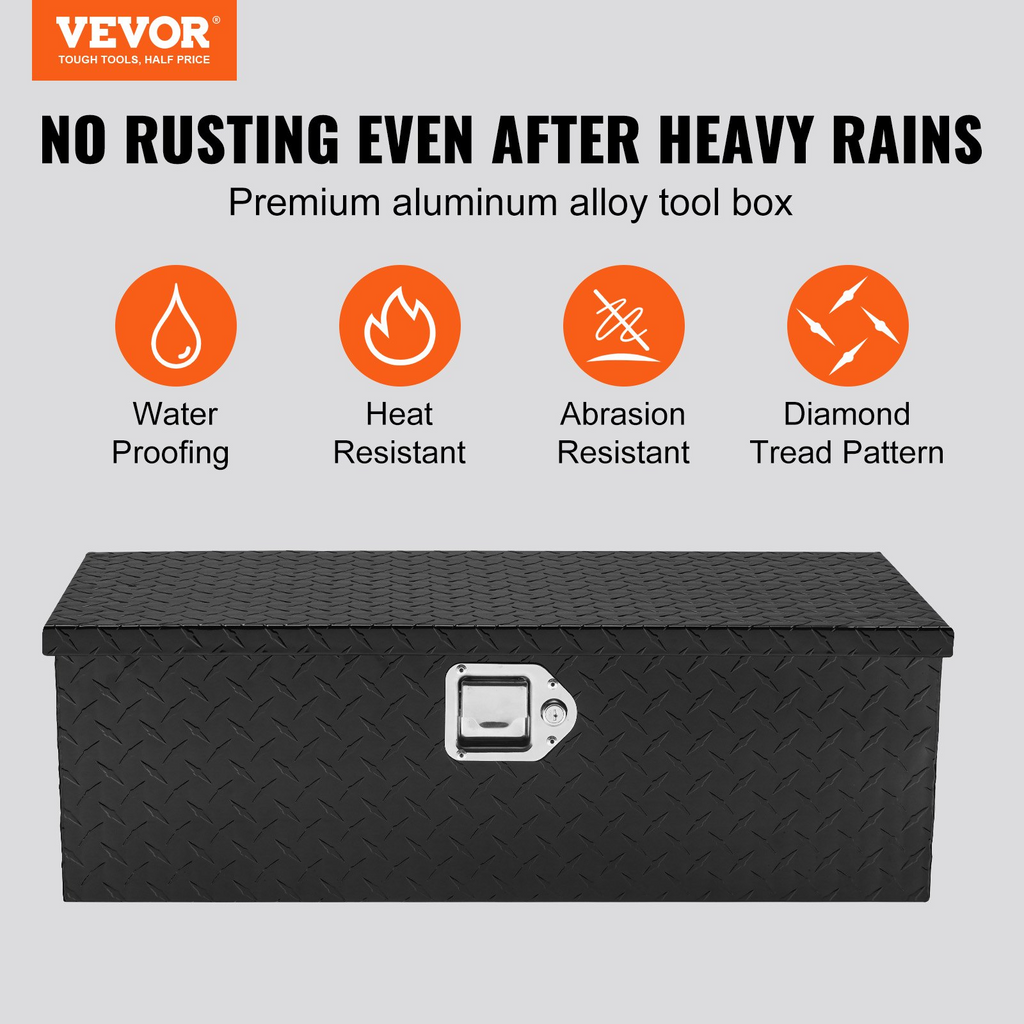 Caja de herramientas de aluminio resistente para caja LCZXG30X13 | VEVOR