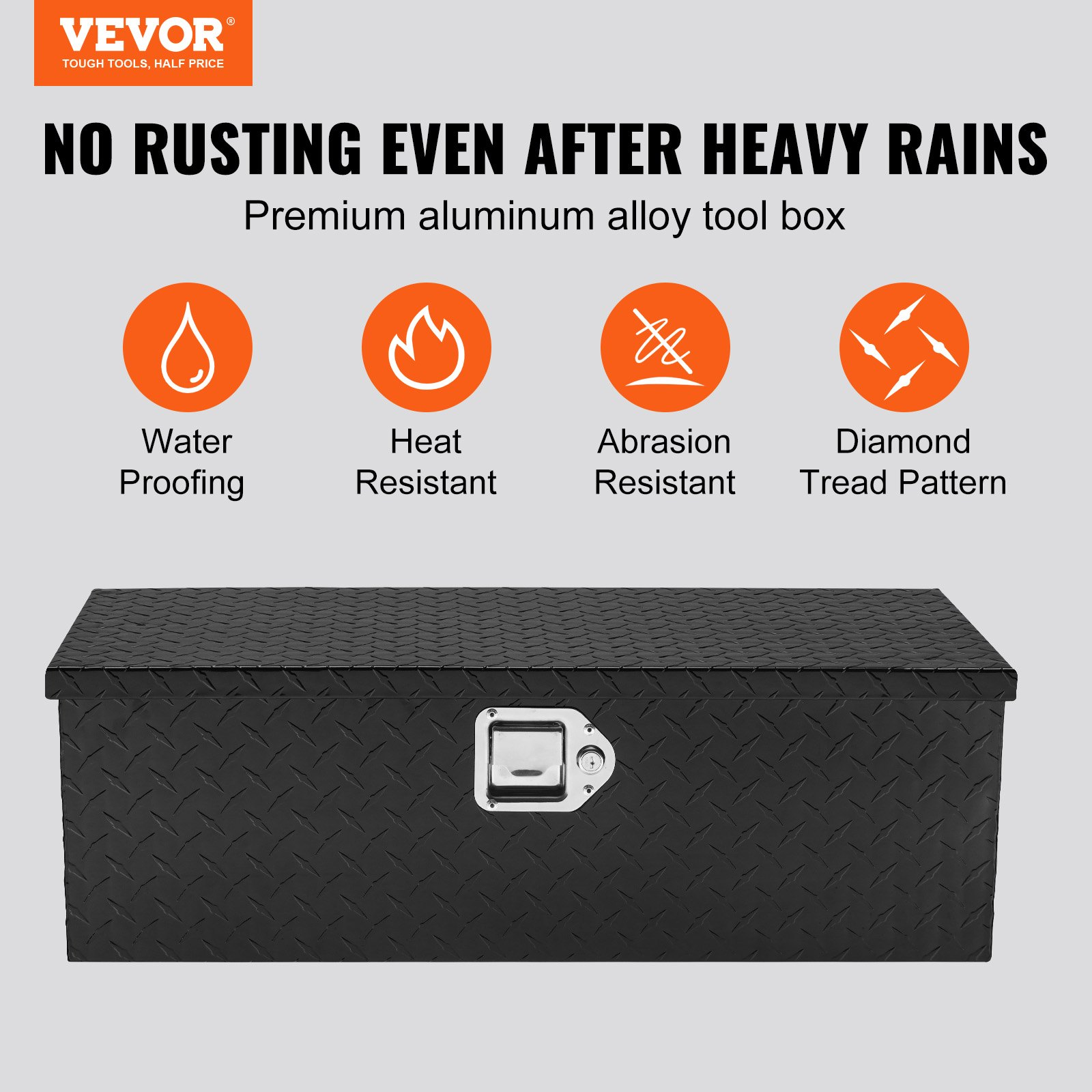 Caja de herramientas de aluminio resistente para caja LCZXG30X13 | VEVOR