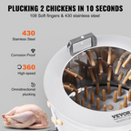 Máquina desplumadora de pollos | VEVOR