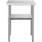Mesa de preparación de acero inoxidable | VEVOR