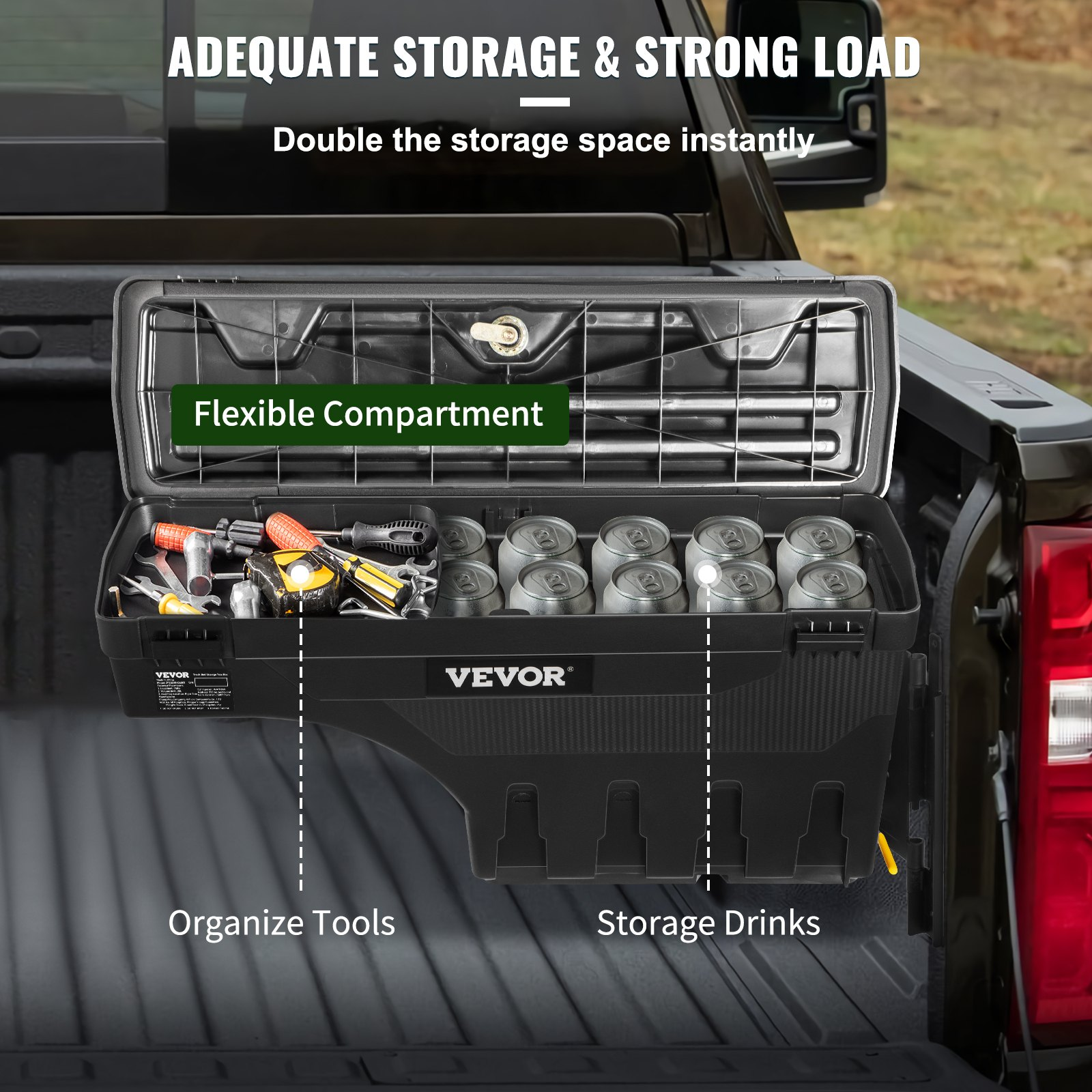 Caja de almacenamiento para caja de camioneta | VEVOR
