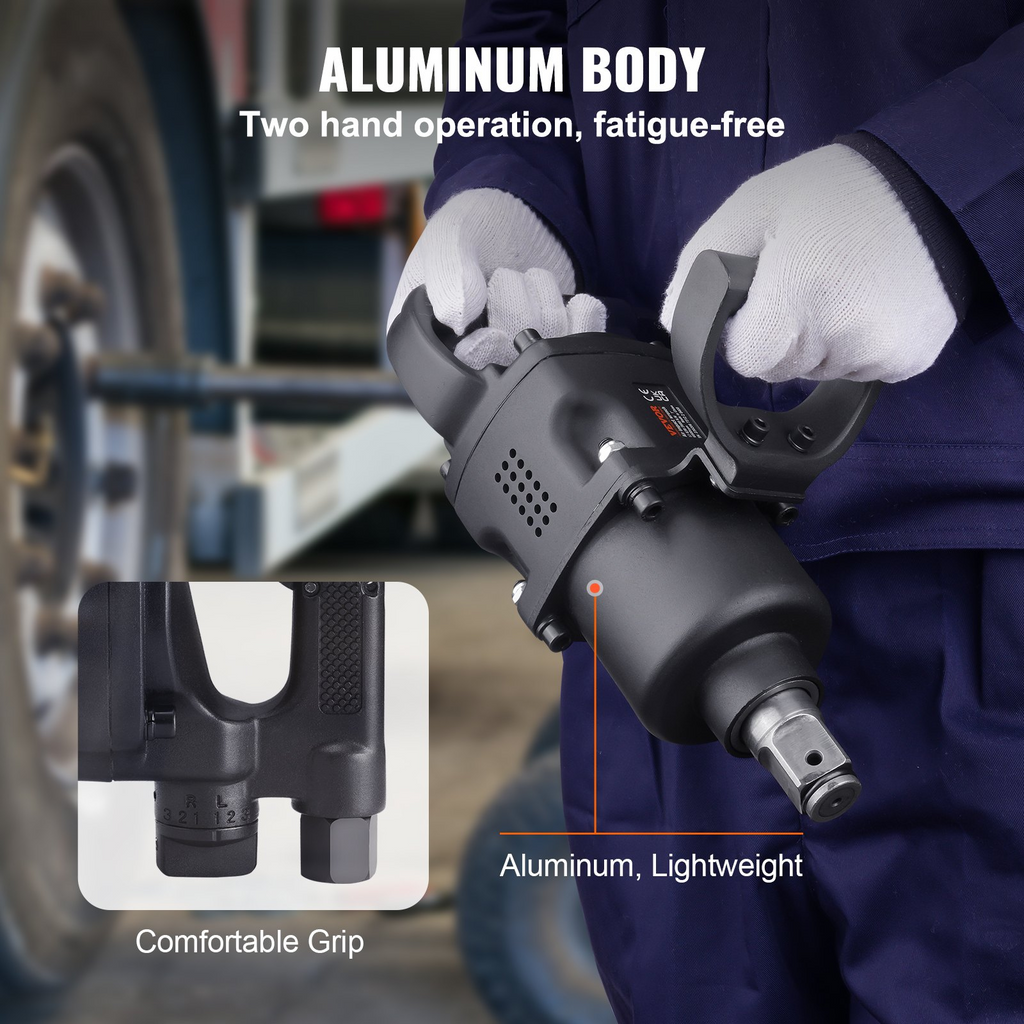Llave de impacto neumática de 1 pulgada KQCJBSY126 | VEVOR